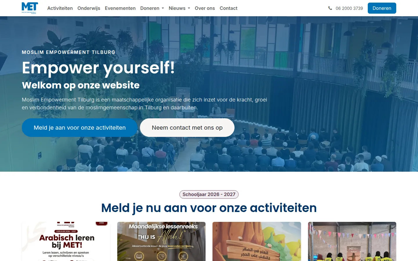 Screenshot van MET Tilburg