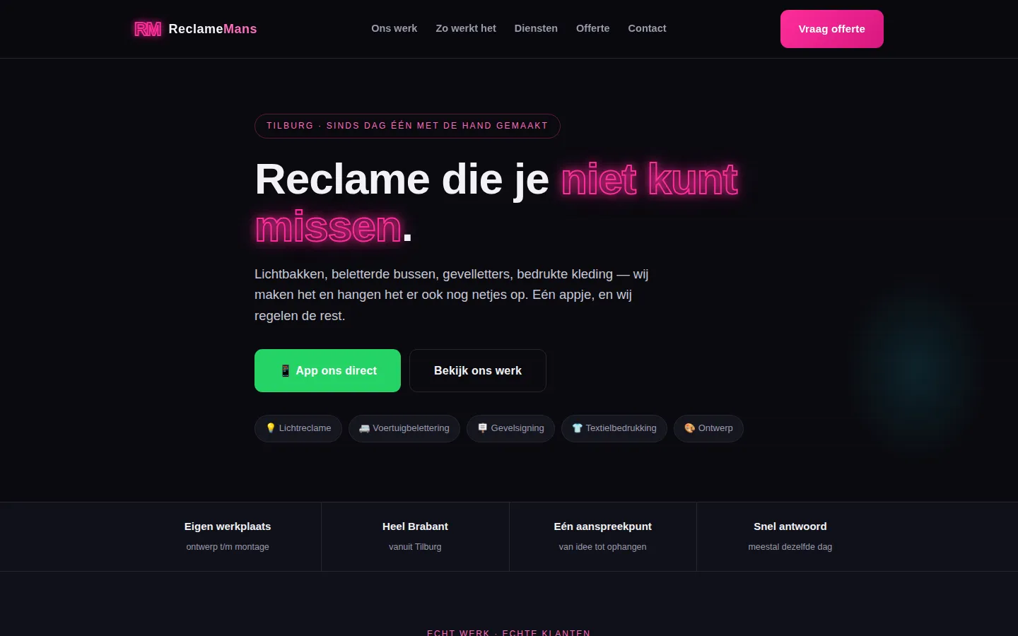 Screenshot van ReclameMans