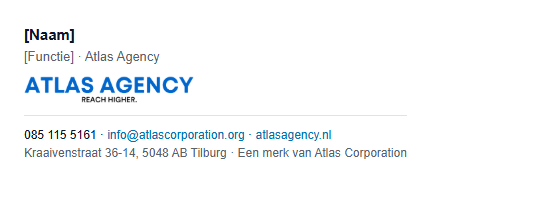 Voorbeeld: E-mailhandtekening