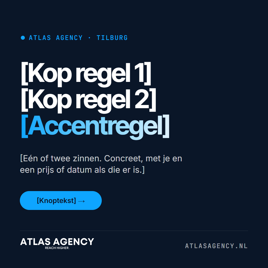 Voorbeeld: Social post 1080 x 1080